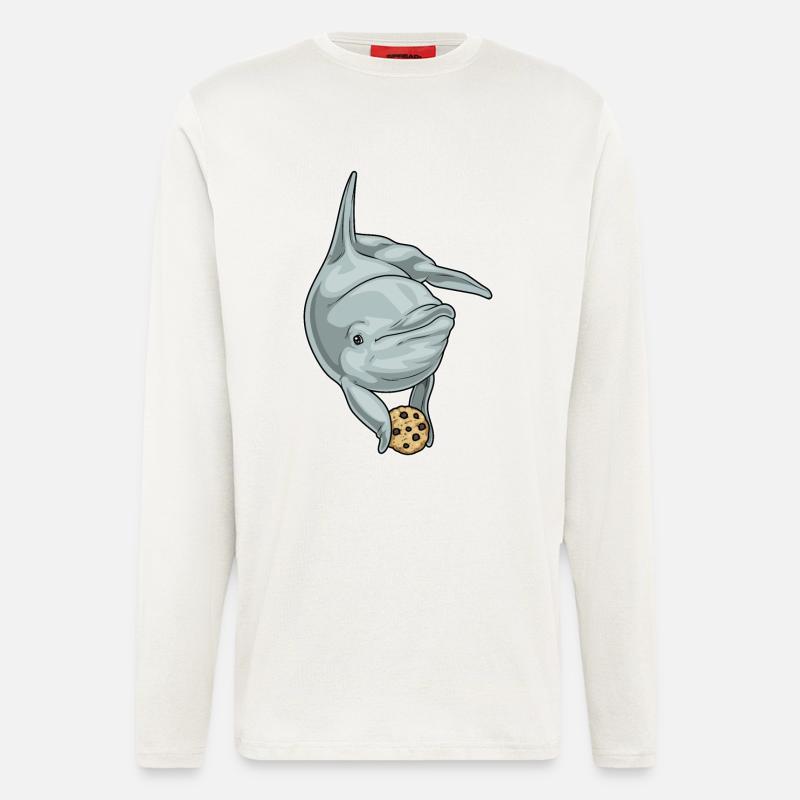 Dolphin Cookie - Longsleeve - made by SPREAD - OFF WHITE