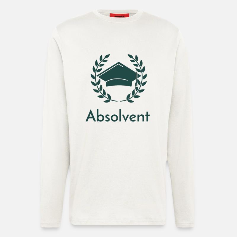 Feiere deinen Abschluss - Langarmshirt - made by SPREAD  - OFF WHITE