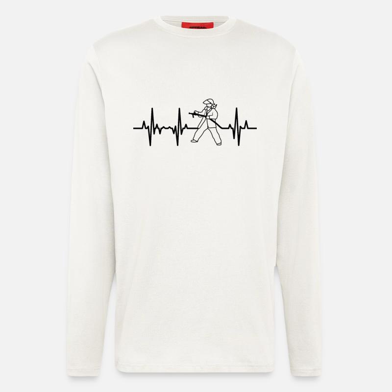 Firefighter Heart Palpitations - Longsleeve - made by SPREAD  - OFF WHITE