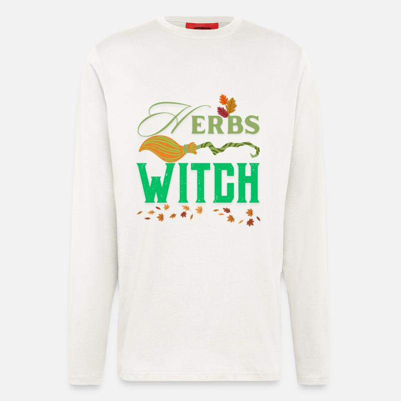 Herbs Witch Wild Witchy & Herbal Design - Langarmshirt - made by SPREAD  - OFF WHITE