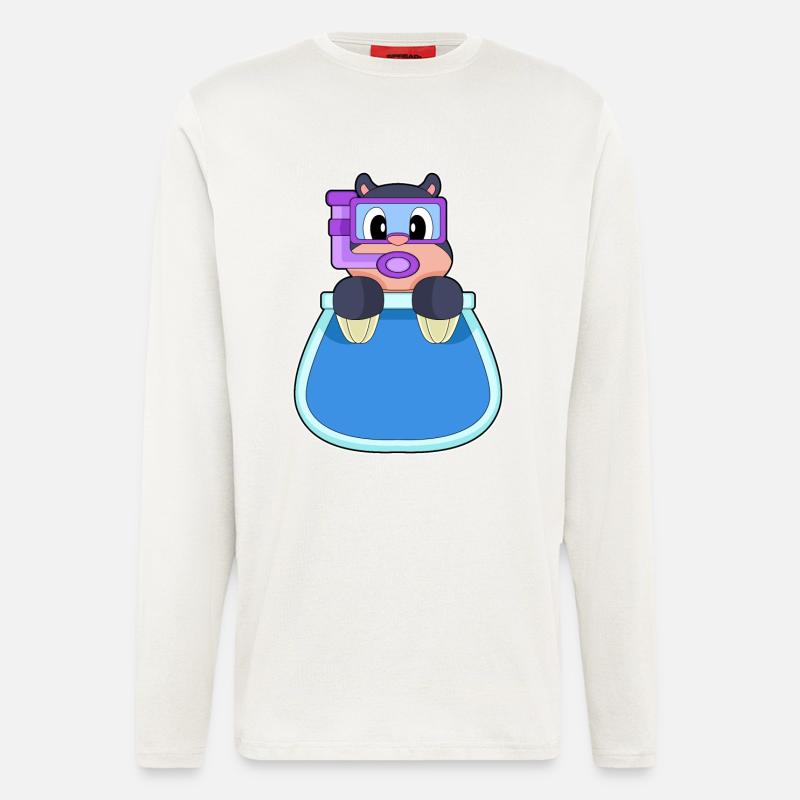 Mole Aquarium - Longsleeve - made by SPREAD  - OFF WHITE