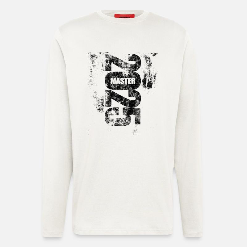 Master bestanden 2025 - Prüfung - Erfolg - Langarmshirt - made by SPREAD  - OFF WHITE