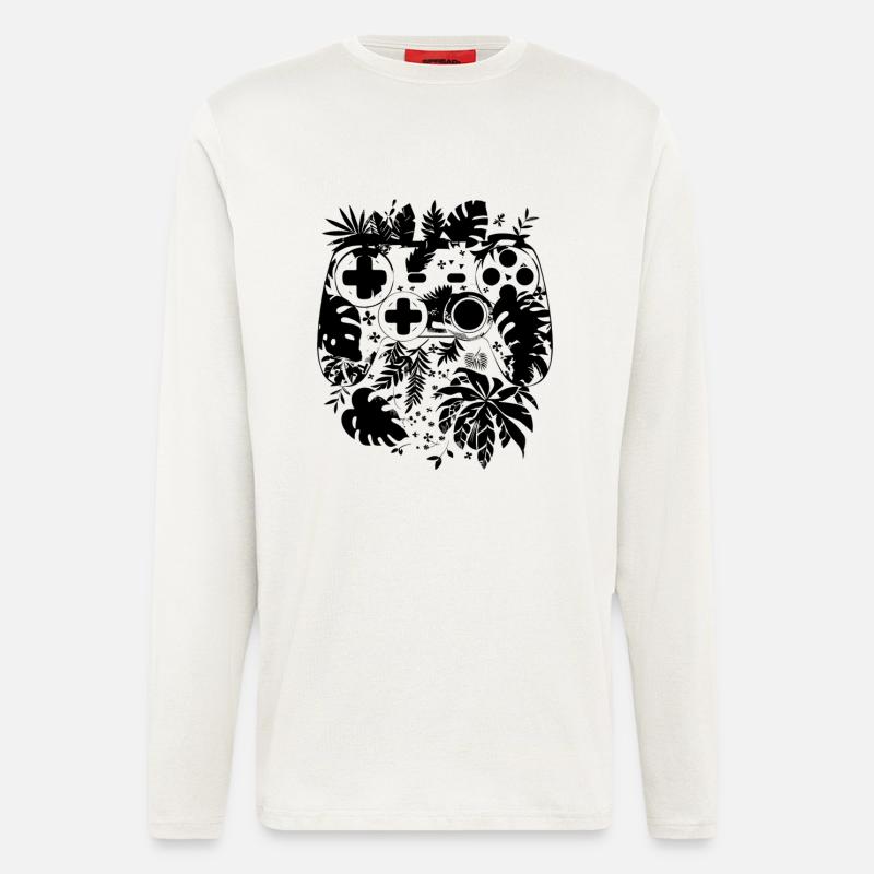 Spiel Controller Comic Stil - Langarmshirt - made by SPREAD  - OFF WHITE