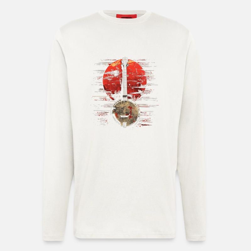 Banjo Synthwave - Longsleeve - made by SPREAD  - OFF WHITE
