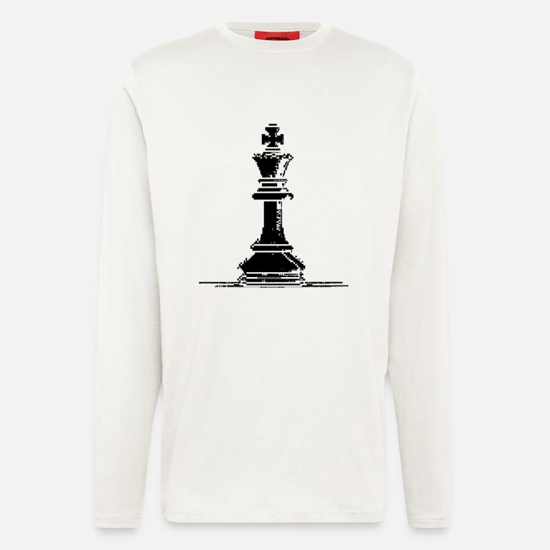 Chess piece pixel graphic - Longsleeve - made by SPREAD  - OFF WHITE
