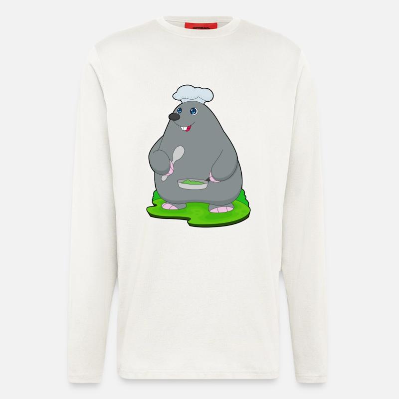 Mole Cooking Pan - Longsleeve - made by SPREAD  - OFF WHITE