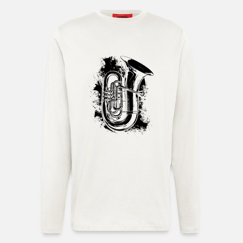 Tuba Graffiti - Langarmshirt - made by SPREAD  - OFF WHITE