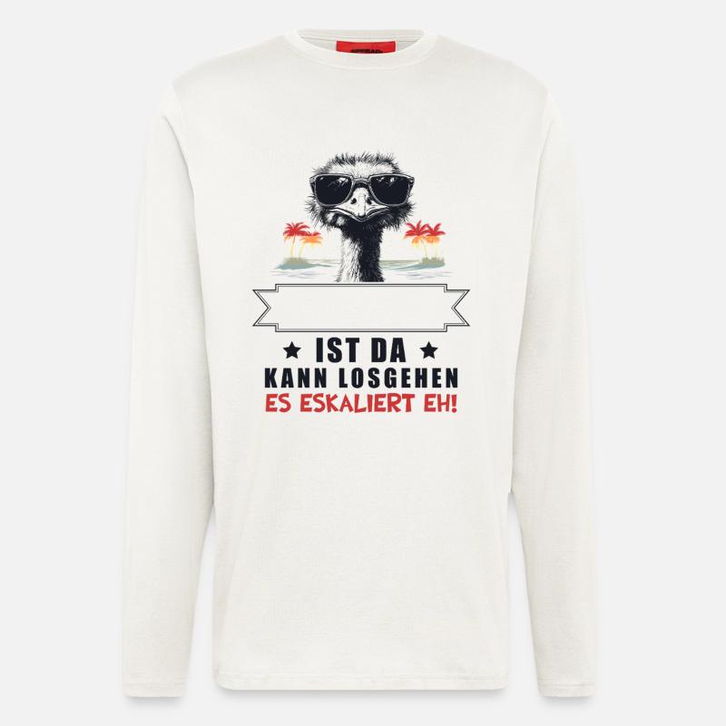 It's escalating anyway! Strauss Customizable Name - Longsleeve - made by SPREAD  - OFF WHITE