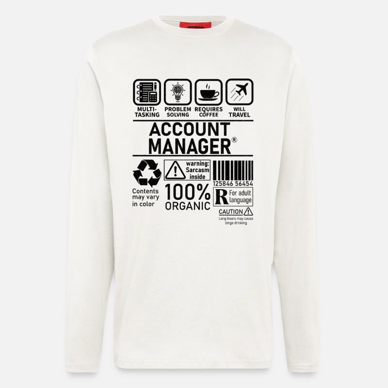 Account Manager Multi Tasking Problem Solving - Longsleeve - made by SPREAD  - OFF WHITE