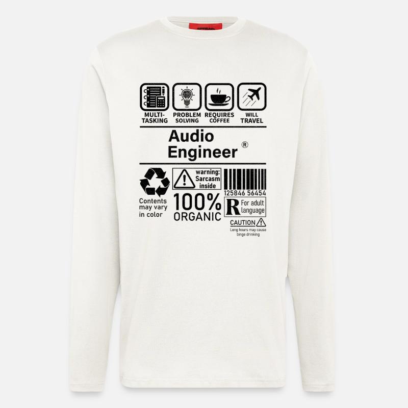 Audio Engineer multi tasking problem solving - Longsleeve - made by SPREAD  - OFF WHITE