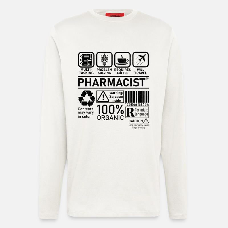 Pharmacist multi tasking problem solving - Longsleeve - made by SPREAD  - OFF WHITE
