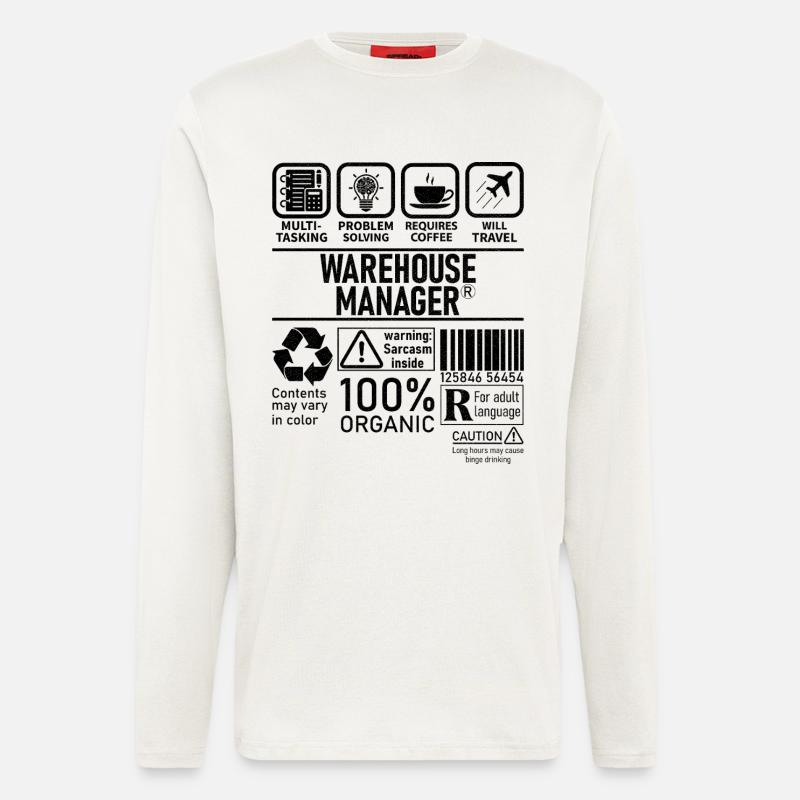 Warehouse Manager multi tasking problem solving - Longsleeve - made by SPREAD  - OFF WHITE