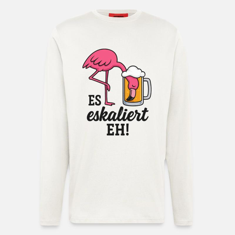 Es eskaliert! EH! - Langarmshirt - made by SPREAD  - OFF WHITE