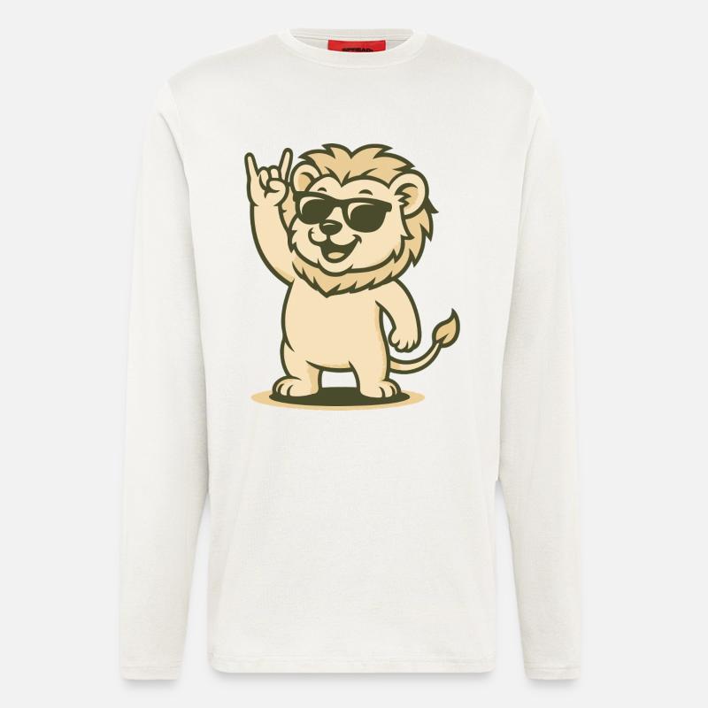 Rock ’n’ Roar - Langarmshirt - made by SPREAD  - OFF WHITE