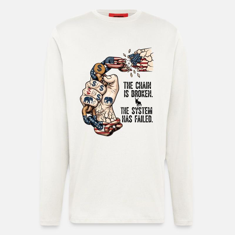 The System Has Failed - Langarmshirt - made by SPREAD  - OFF WHITE