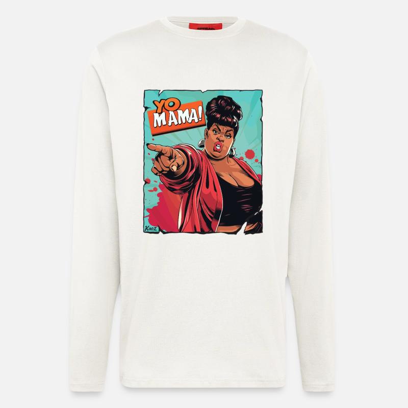 Ermächtigte Mutter Zitat Illustration - Langarmshirt - made by SPREAD  - OFF WHITE