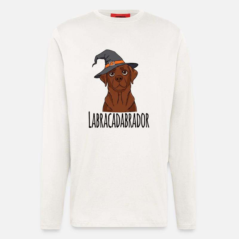 Labracadabrador witch hat design - Longsleeve - made by SPREAD - OFF WHITE
