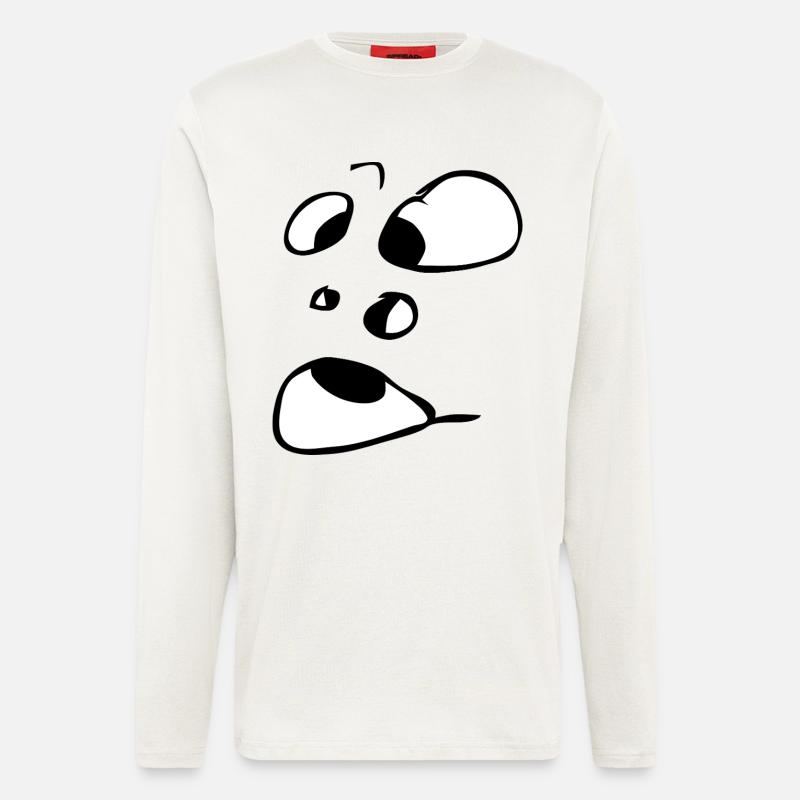 Ahh! Face Ghost Ghost Halloween Comic - Longsleeve - made by SPREAD  - OFF WHITE