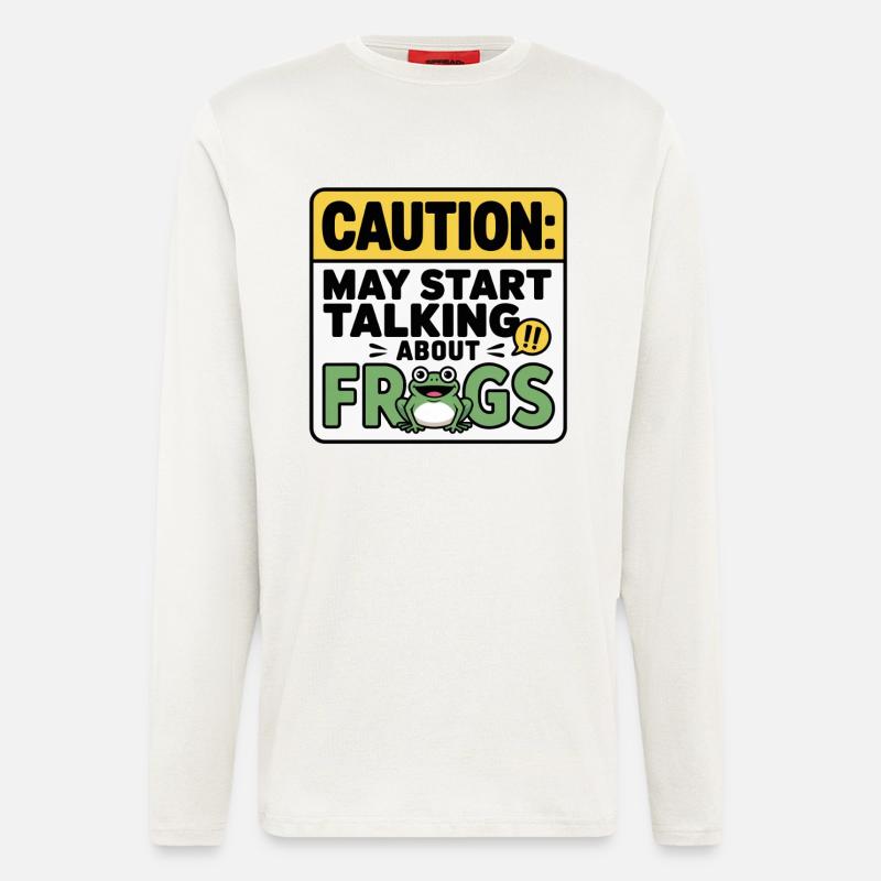 Beware: Conversations about frogs - Longsleeve - made by SPREAD  - OFF WHITE