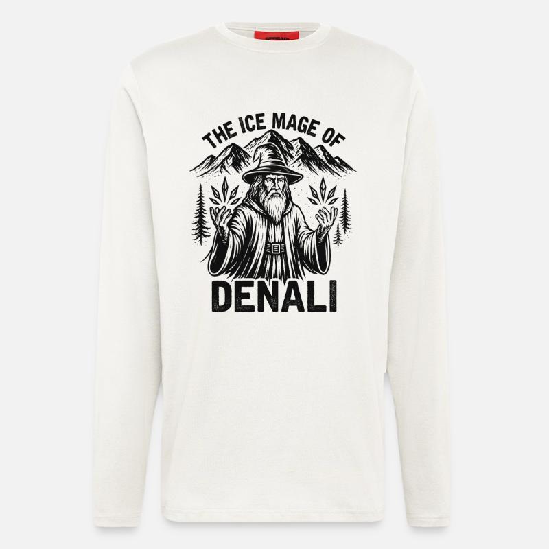Der Eiszauberer von Denali - Langarmshirt - made by SPREAD  - OFF WHITE