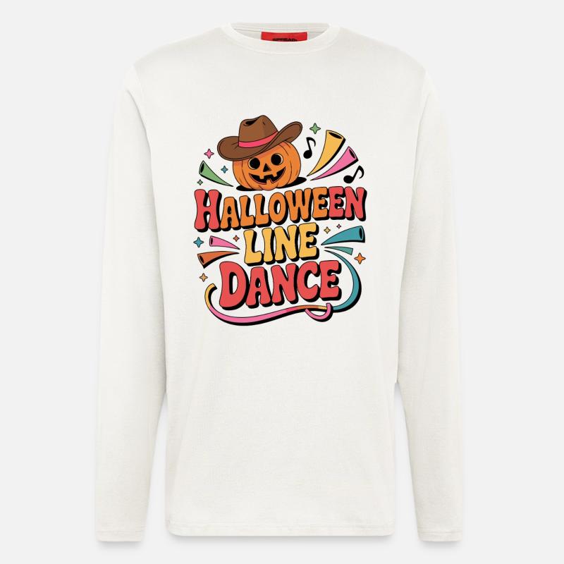 Halloween Line Dance - Langarmshirt - made by SPREAD  - OFF WHITE