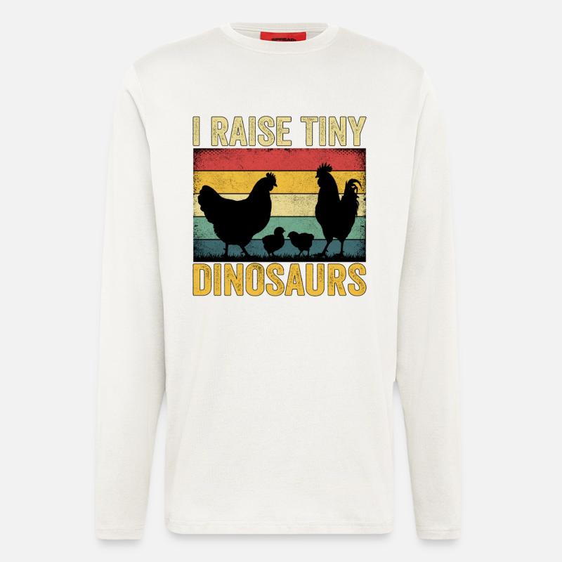I Raise Tiny Dinosaurs - Longsleeve - made by SPREAD  - OFF WHITE