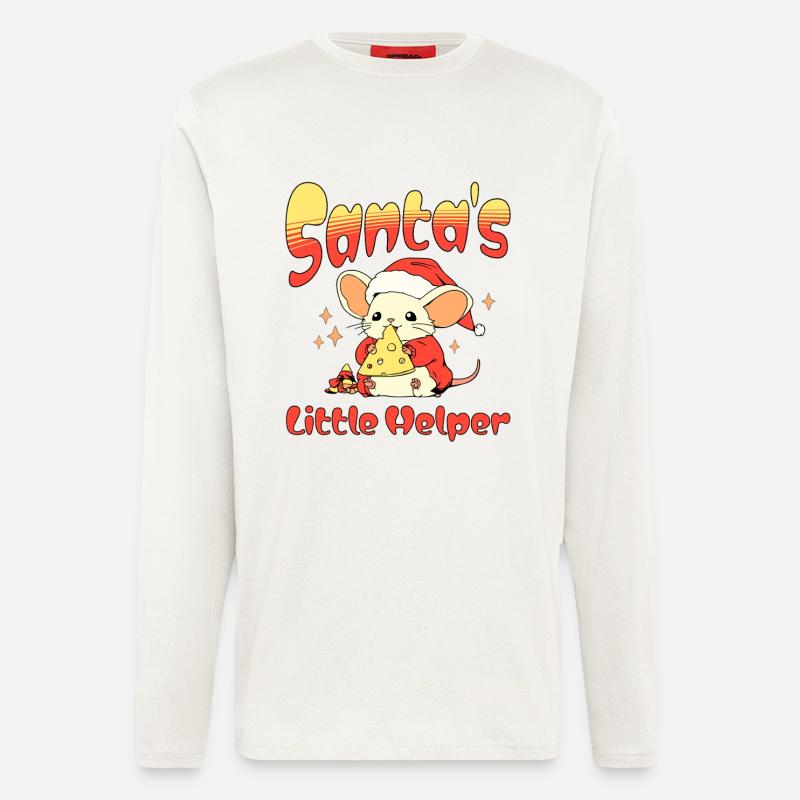 Weihnachtsmann Outfit perfekte Geschenkidee - Langarmshirt - made by SPREAD  - OFF WHITE