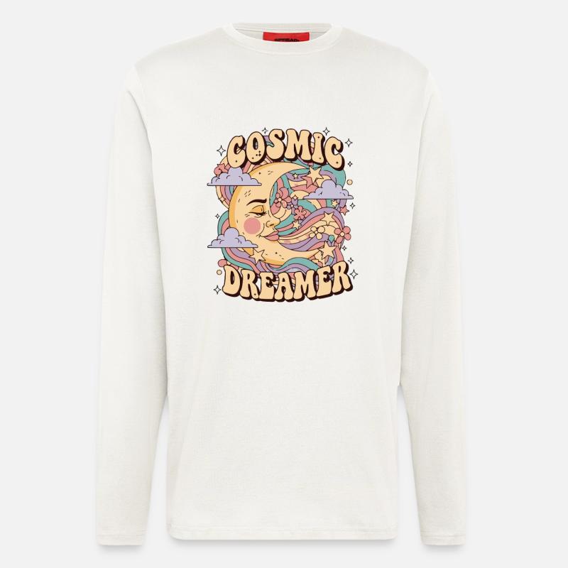 Psychedelic Retro – Cosmic Dreamer - Langarmshirt - made by SPREAD  - OFF WHITE