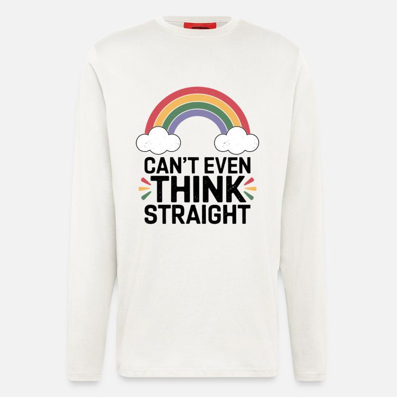 Regenbogen Wolken Jubel - Langarmshirt - made by SPREAD  - OFF WHITE