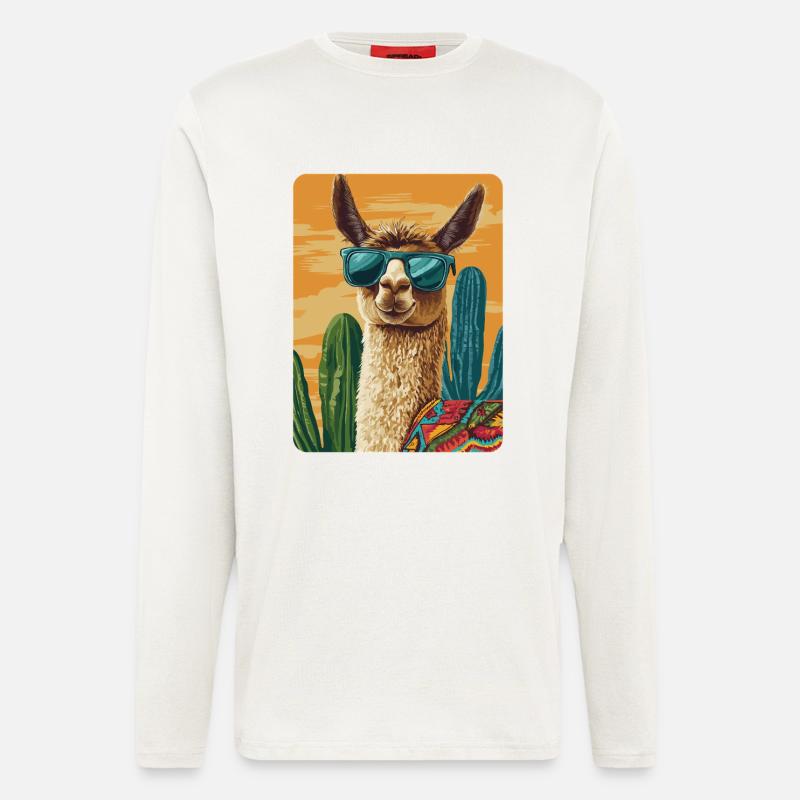 Lama - Langarmshirt - made by SPREAD  - OFF WHITE