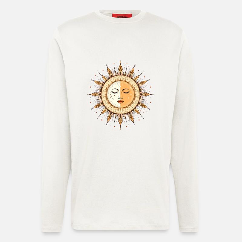 Boho Sonne - Langarmshirt - made by SPREAD  - OFF WHITE