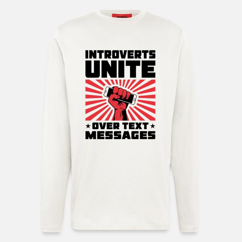 Forderungsfaust Strahlen - Langarmshirt - made by SPREAD  - OFF WHITE