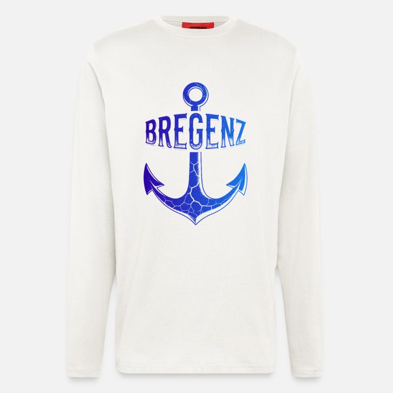 Anker Bregenz Bodensee Österreich - Langarmshirt - made by SPREAD  - OFF WHITE