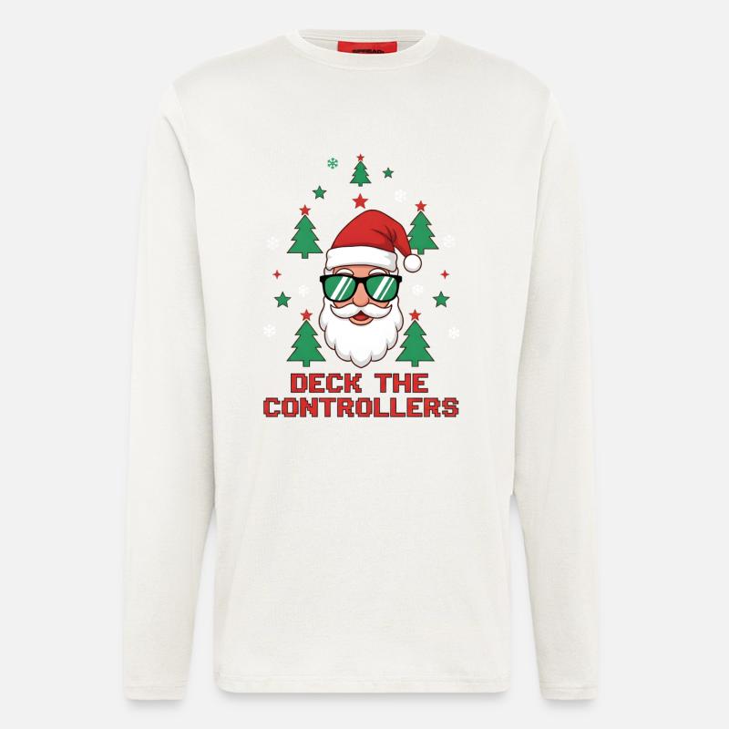 Deck the Controllers - Longsleeve - made by SPREAD  - OFF WHITE