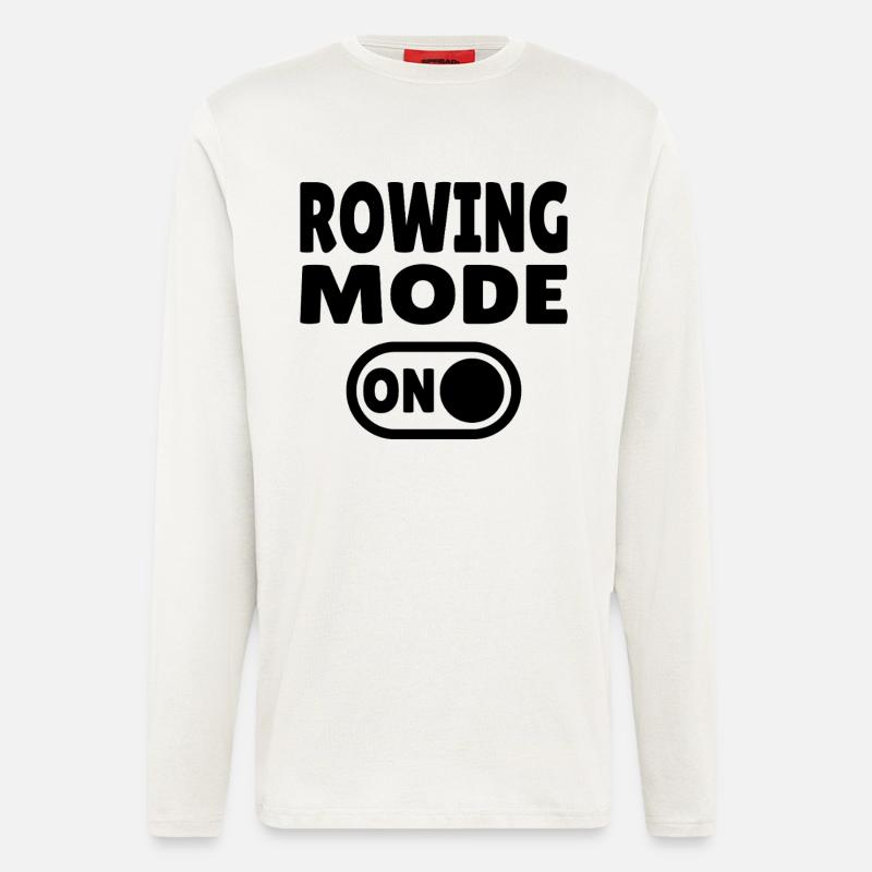 Rowing Mode ON - Rudern - Langarmshirt - made by SPREAD  - OFF WHITE