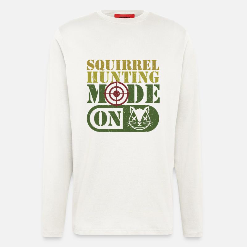 Squirrel Hunter Tree Rat - Longsleeve - made by SPREAD  - OFF WHITE