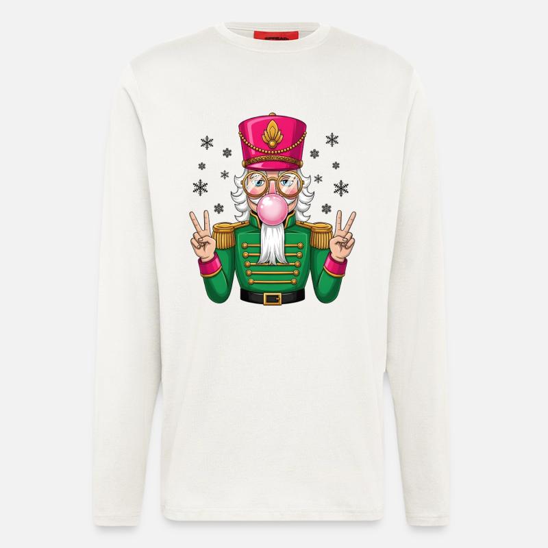 Nutcracker Chewing Gum - Longsleeve - made by SPREAD  - OFF WHITE