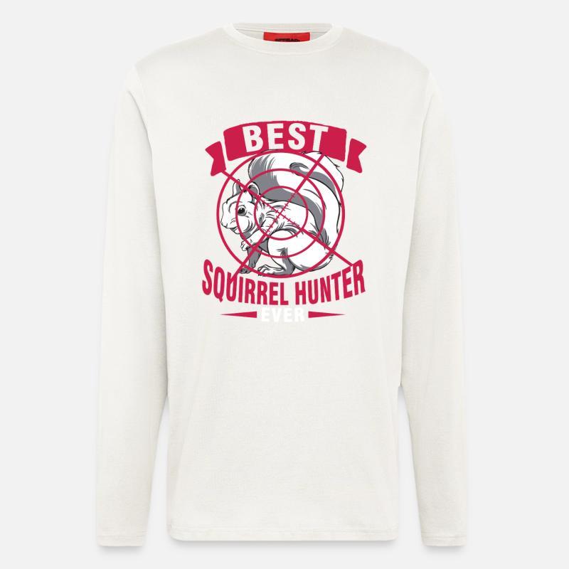 Eichhörnchenjäger Baumratte - Langarmshirt - made by SPREAD  - OFF WHITE