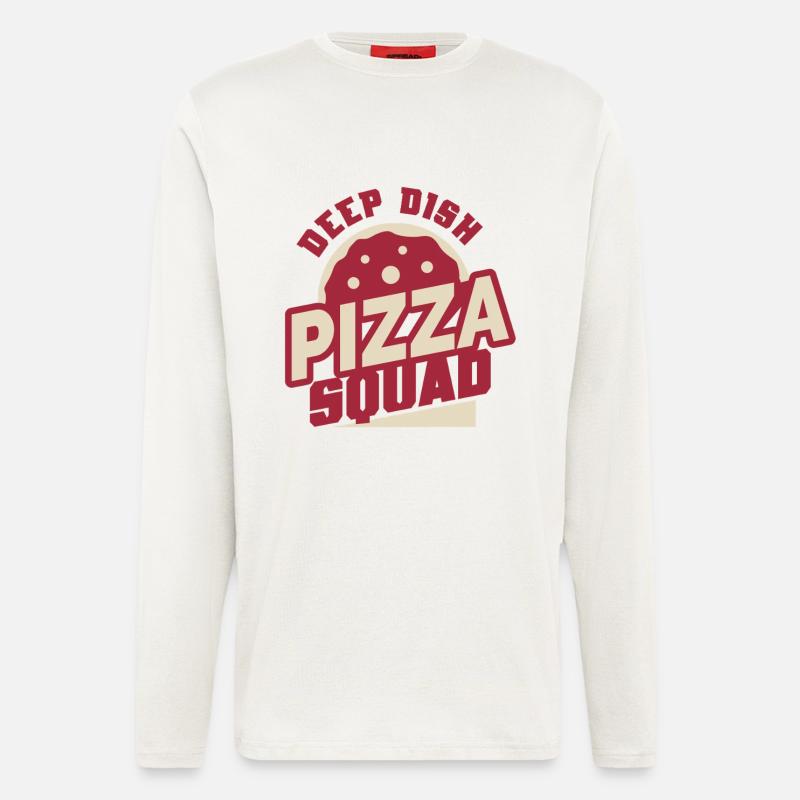 Deep Dish Pizza Squad Chicargo - Longsleeve - made by SPREAD  - OFF WHITE