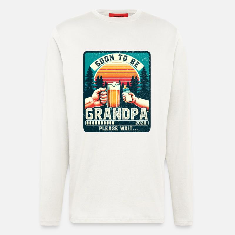Werdender Opa loading zukünftiger Großvater 2026 - Langarmshirt - made by SPREAD  - OFF WHITE
