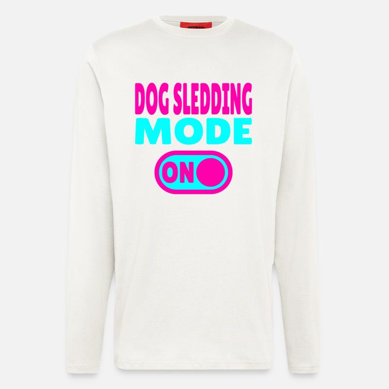 Dog Sledding Mode ON - Langarmshirt - made by SPREAD  - OFF WHITE