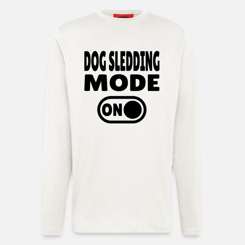 Dog Sledding Mode ON - Schlittenhund - Langarmshirt - made by SPREAD  - OFF WHITE