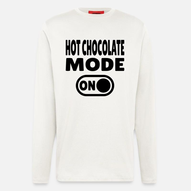 HotchocolateModeONBLK - Langarmshirt - made by SPREAD  - OFF WHITE
