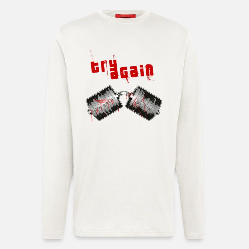 Power lifting - Langarmshirt - made by SPREAD  - OFF WHITE