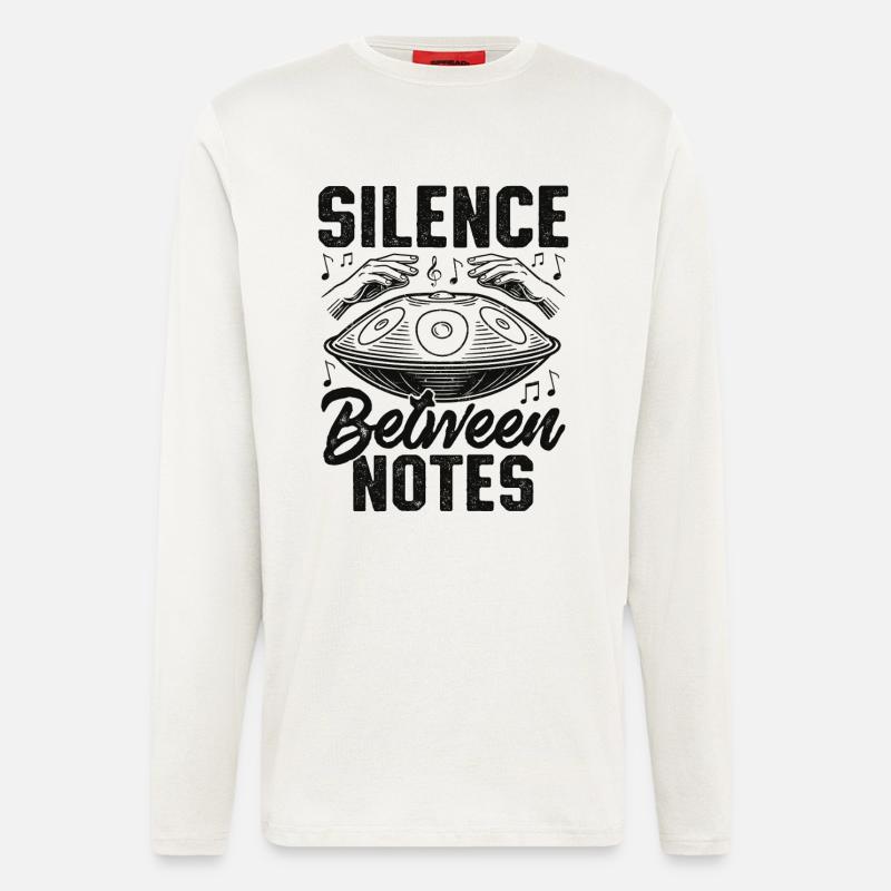 Silence Between Notes - Langarmshirt - made by SPREAD  - OFF WHITE