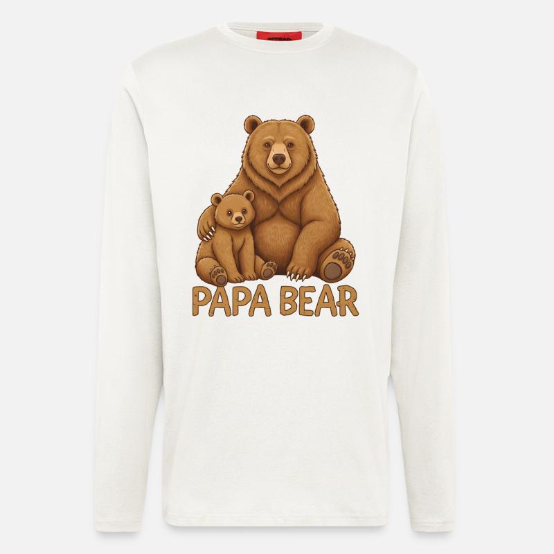 Papa Bear - Langarmshirt - made by SPREAD  - OFF WHITE