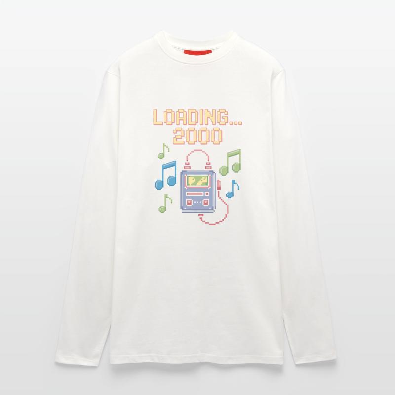 Retro Pixel Design – Loading 2000 Langarmshirt - made by SPREAD 
