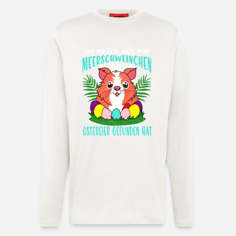 Guinea Pig Easter Eggs Parade - Longsleeve - made by SPREAD  - OFF WHITE
