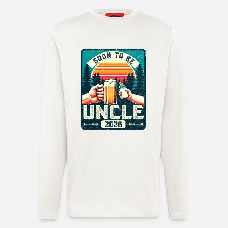 Uncle 2026, Expectant Uncle, Future Uncle - Longsleeve - made by SPREAD  - OFF WHITE