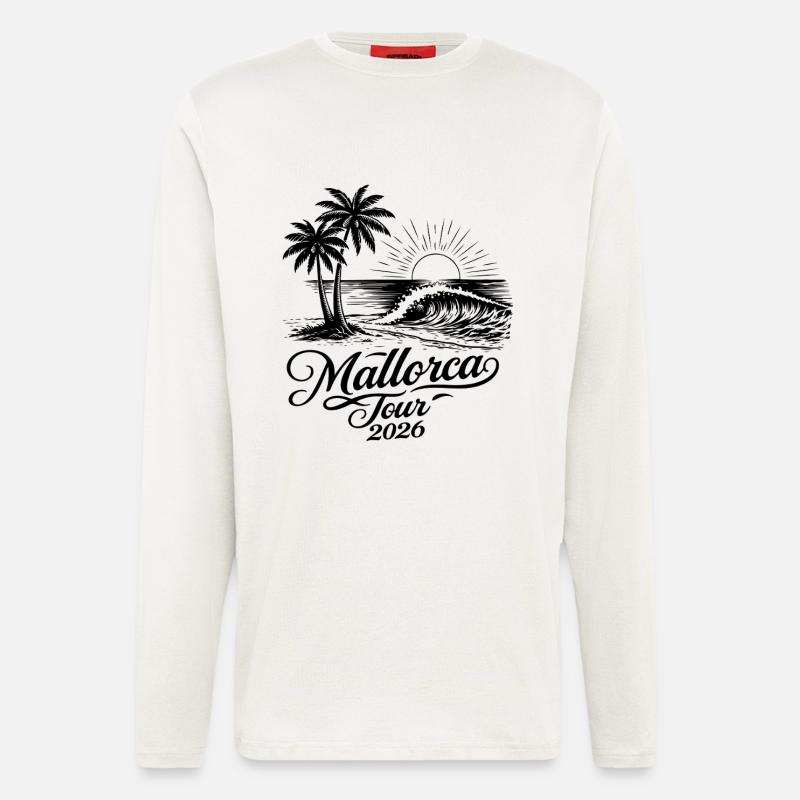 Mallorca Tour 2026 - Langarmshirt - made by SPREAD  - OFF WHITE